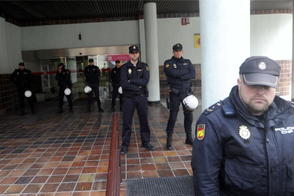 Manifestación en Murcia de los agricultores