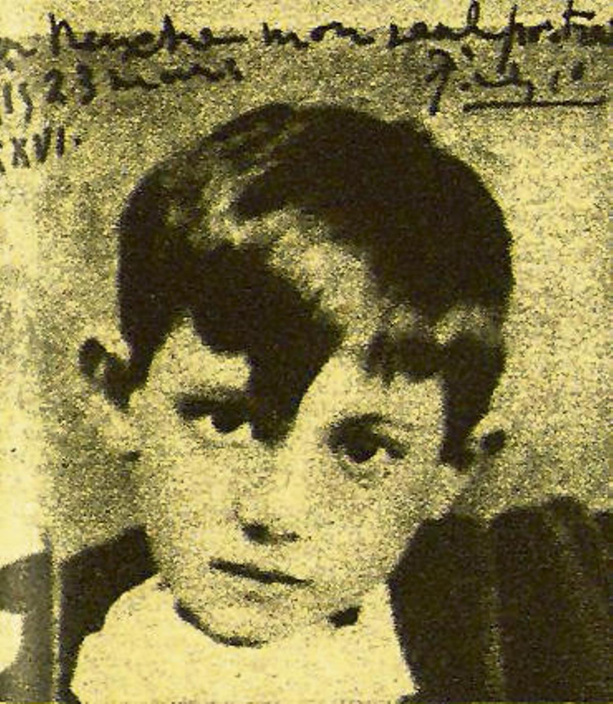 Pablo Picasso niño.
