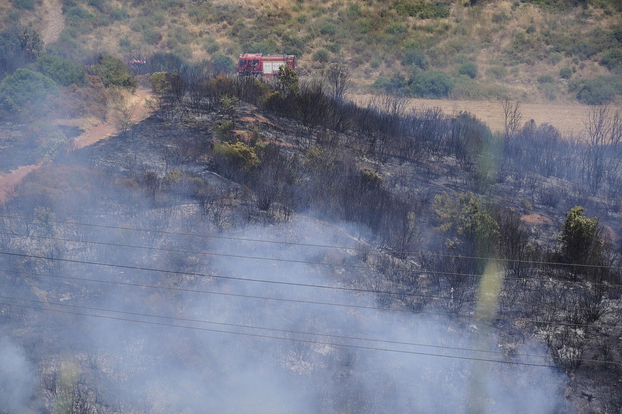 Girona zona boscosa font de la pólvora sant Daniel incendi forestal
