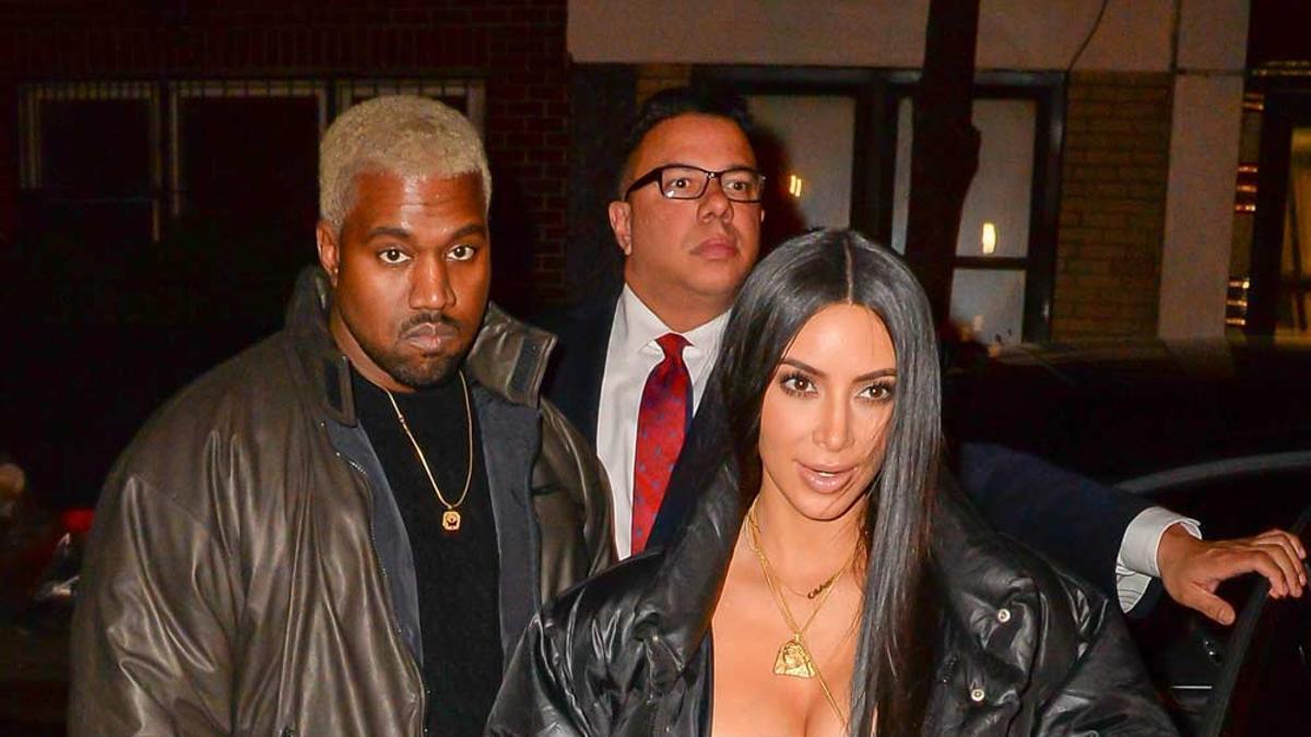 Kanye west y Kim Kardashian en New York