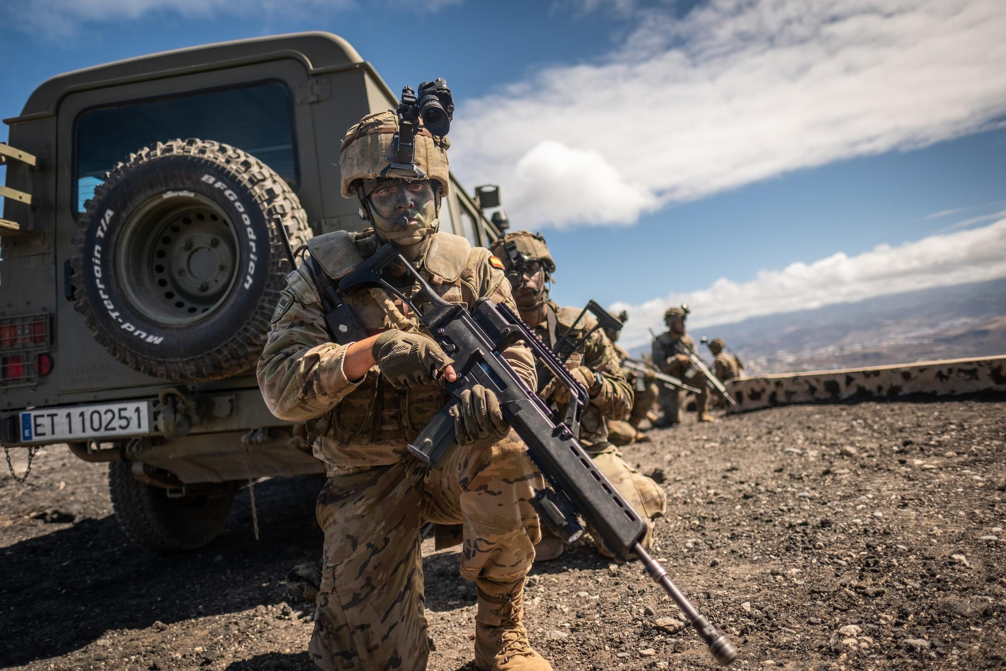 Maniobras militares en Canarias