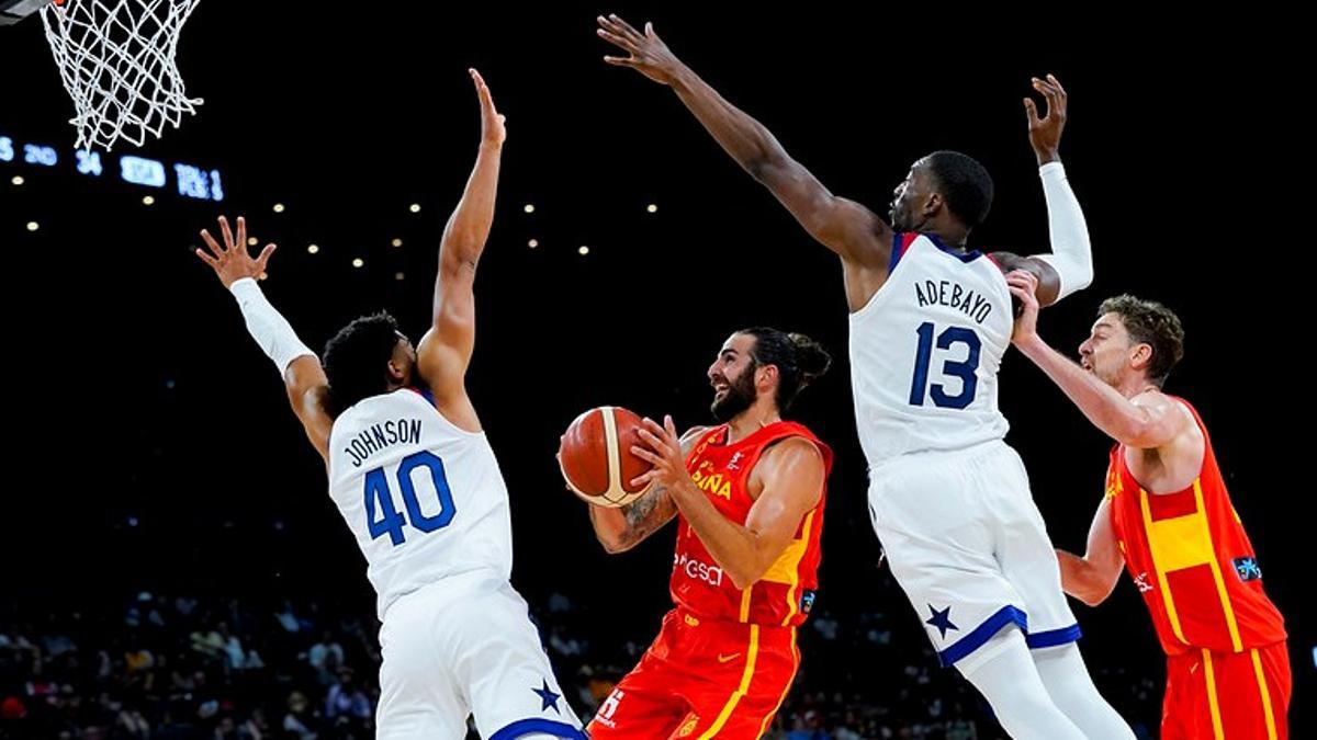 Ricky Rubio, en el reciente partido ante Estados Unidos