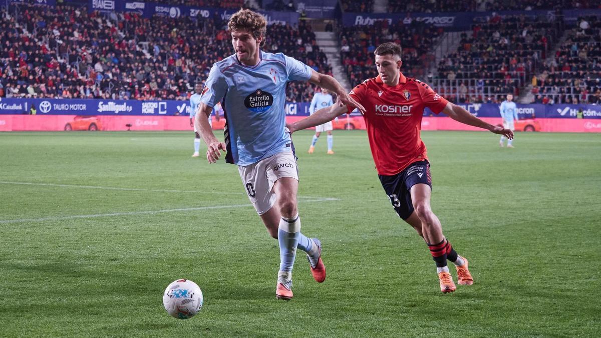 Marcos Alonso, durante un partido de esta temporada.