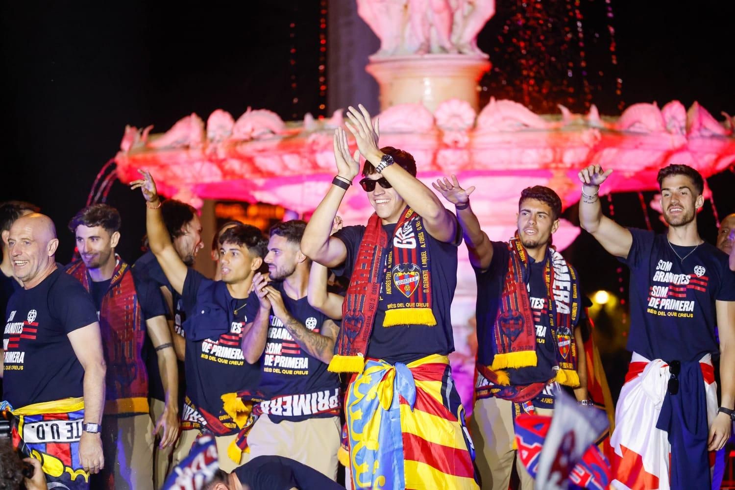 La celebración del ascenso del Levante UD, en imágenes