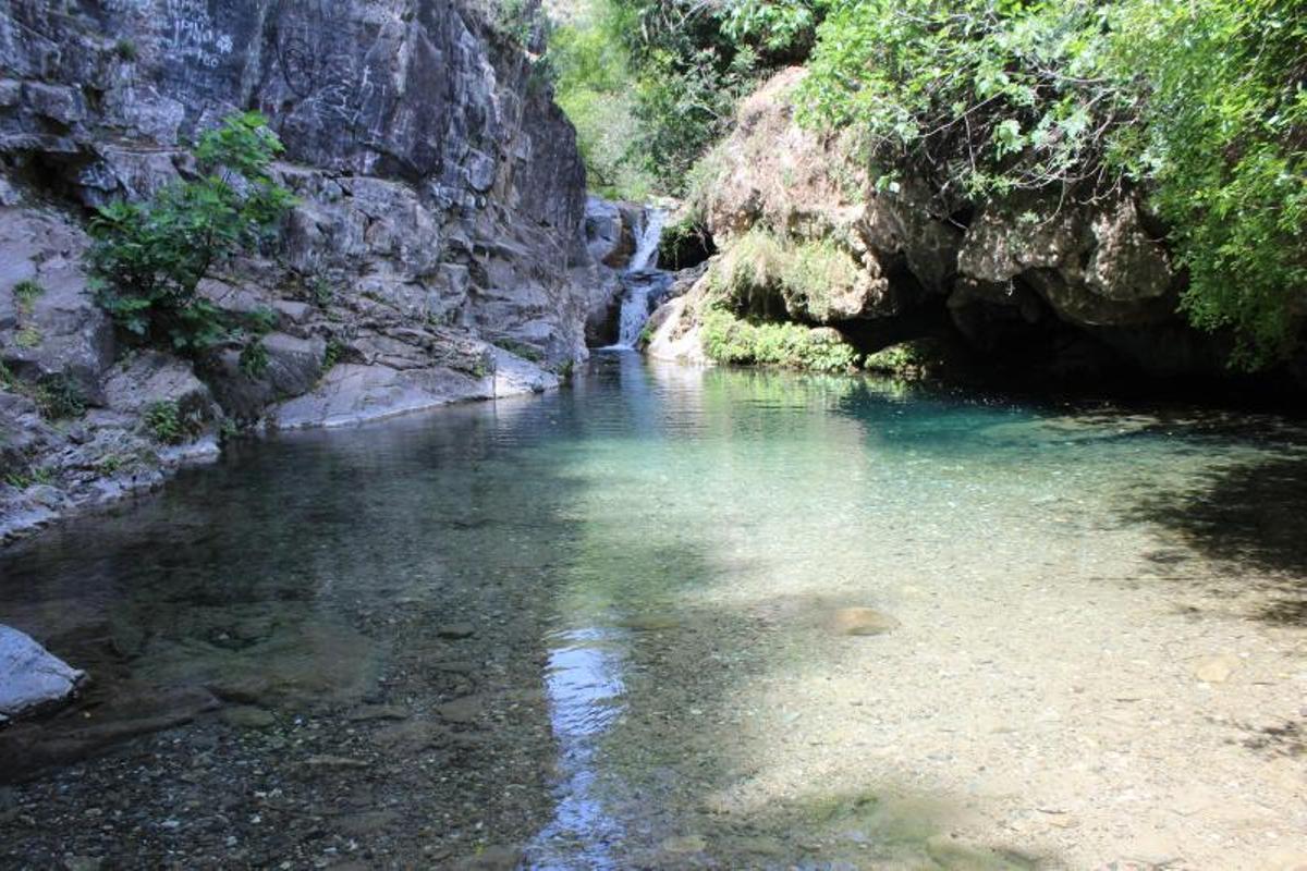 Las piscinas naturales Barranco Blanco, en Coín.