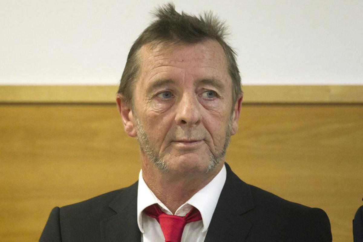 Phil Rudd, davant el tribunal de Tauranga, a Nova Zelanda, on s’ha declarat culpable d’amenaçar de mort un empleat. 