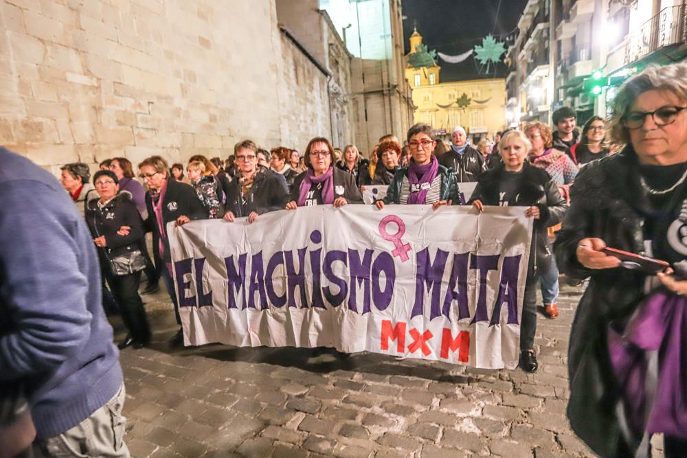 Marcha contra la violencia de género en Orihuela