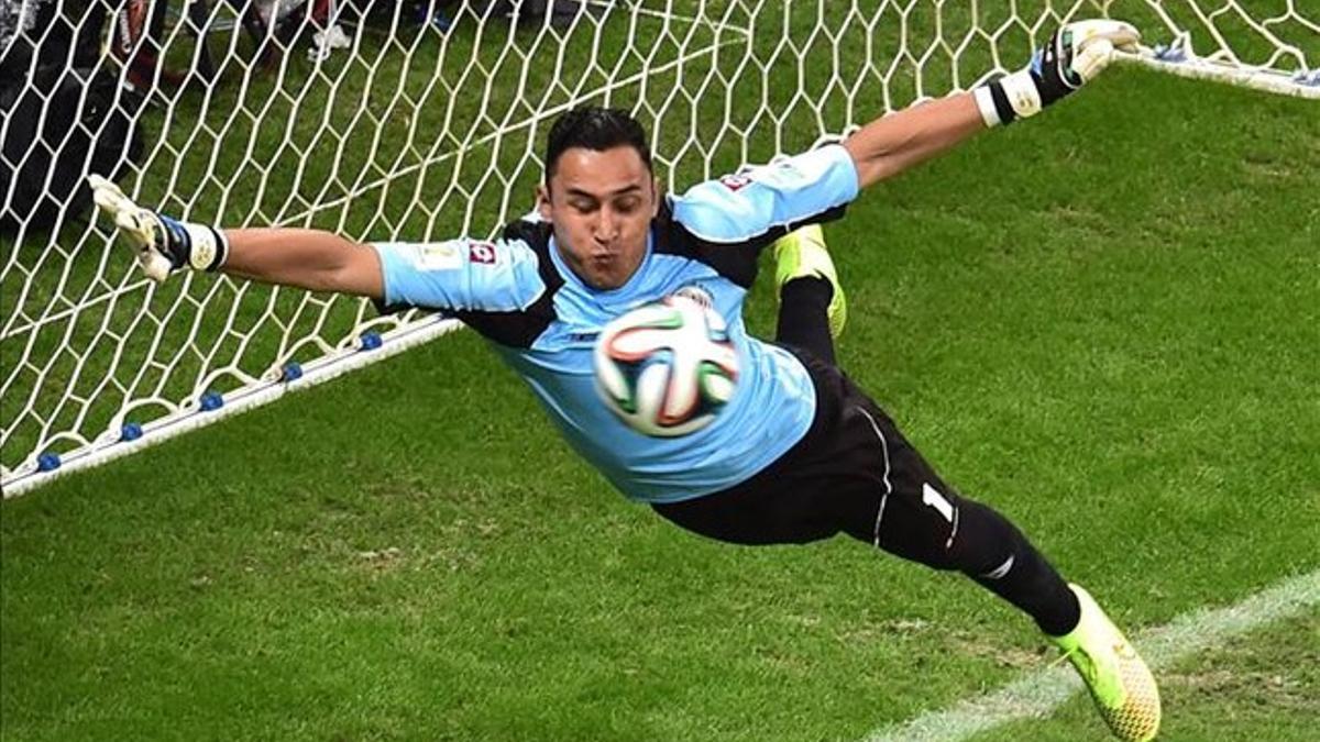 Keylor Navas, en una intervención ante Holanda