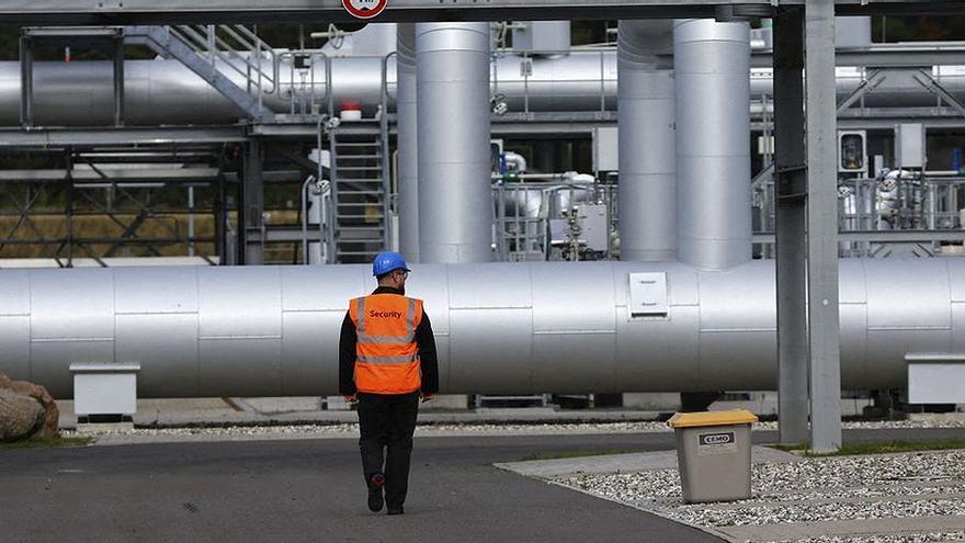 E gasoducto Nord Stream 2 a su paso por Lubmin, Alemania.