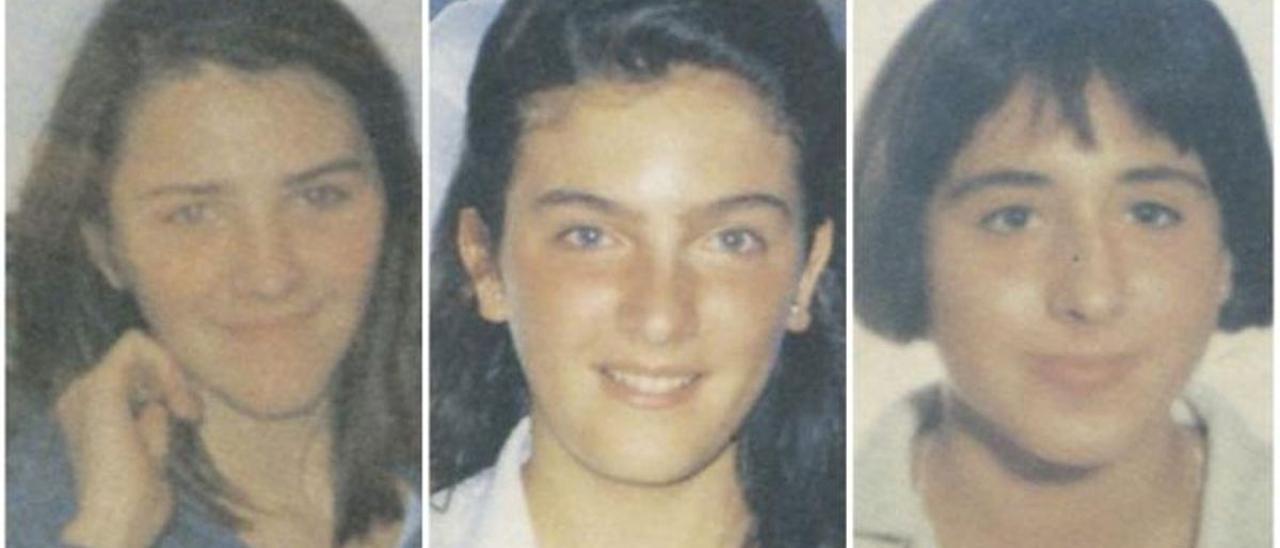 Imagen de las tres menores de Alcàsser desaparecidas y asesinadas hace 30 años.