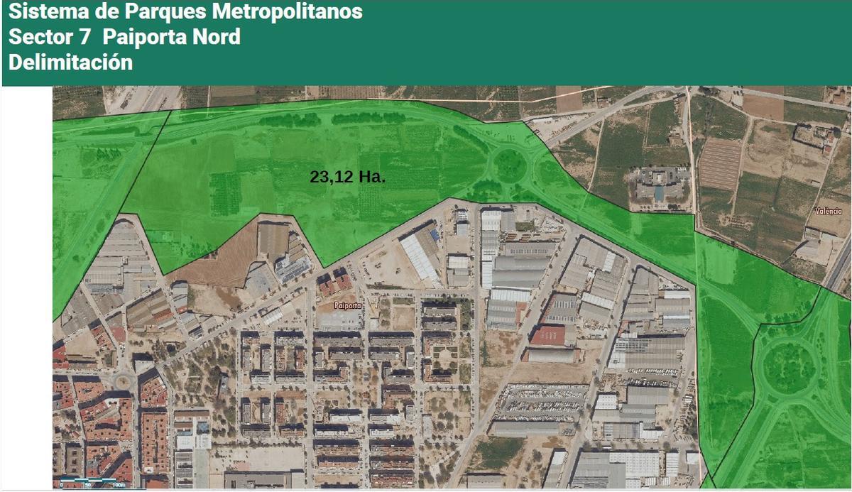 El plano de la actuación prevista en el sector 7.