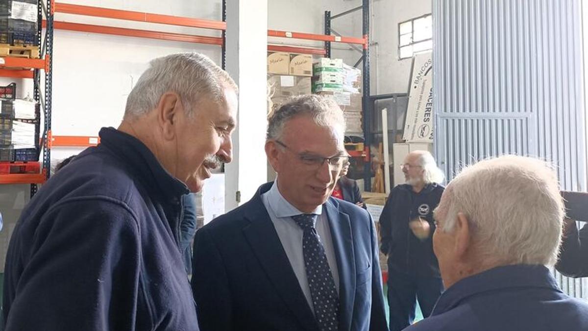 Visita de Quintana al Banco de Alimentos.