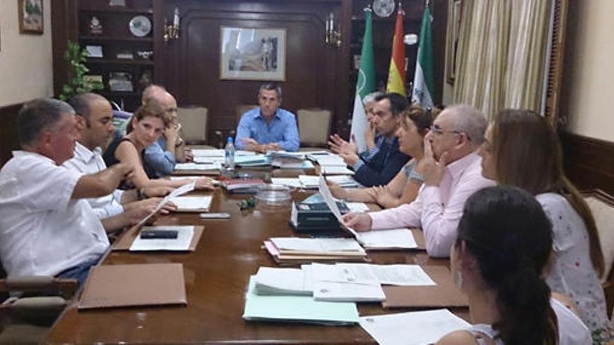 Nozal y Maldonado, juntos, durante la Junta de Gobierno Local de esta semana.