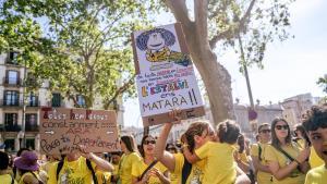 Protesta docente, el pasado 27 de mayo en Barcelona.