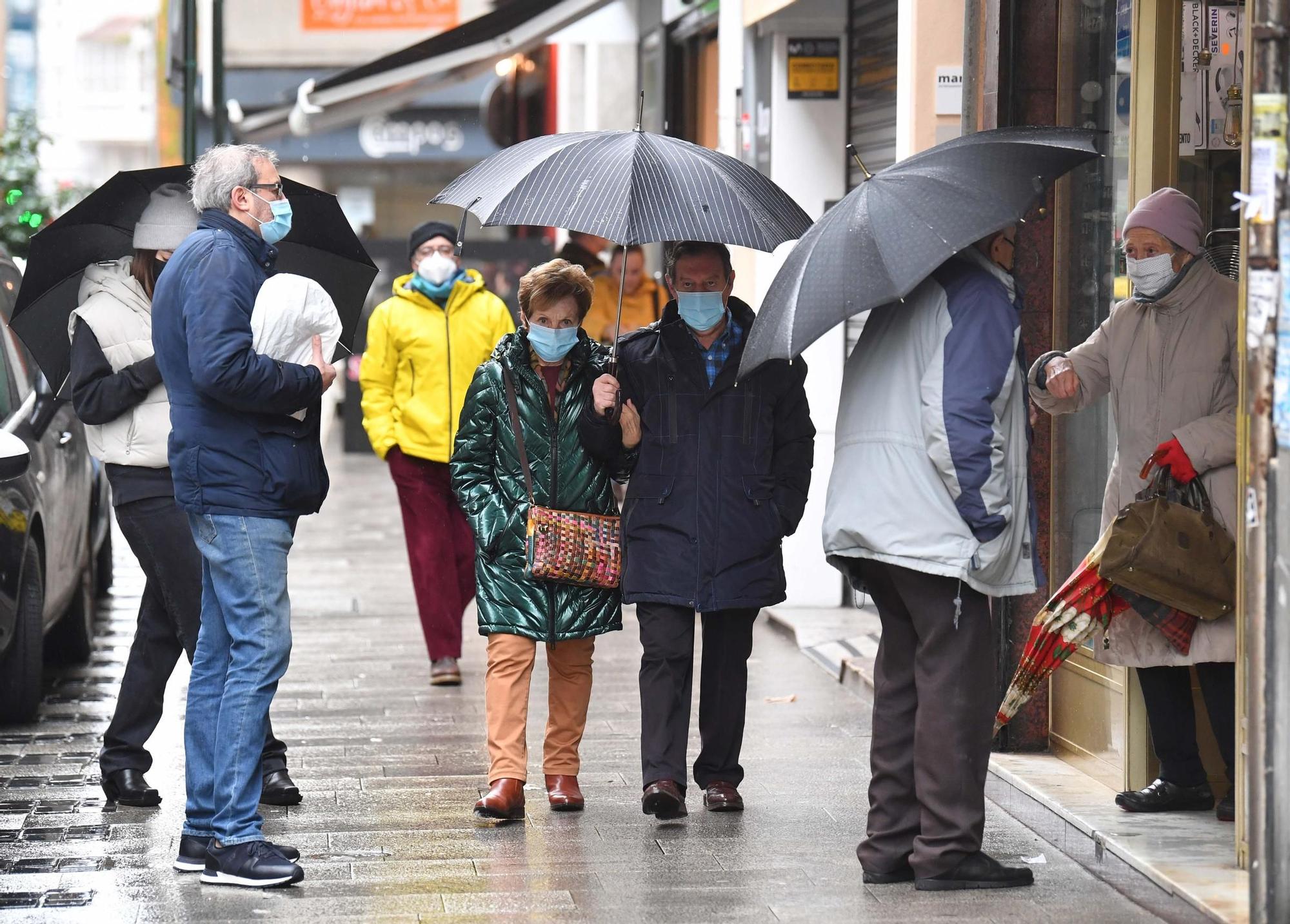 A Coruña inicia con lluvia la última semana de enero