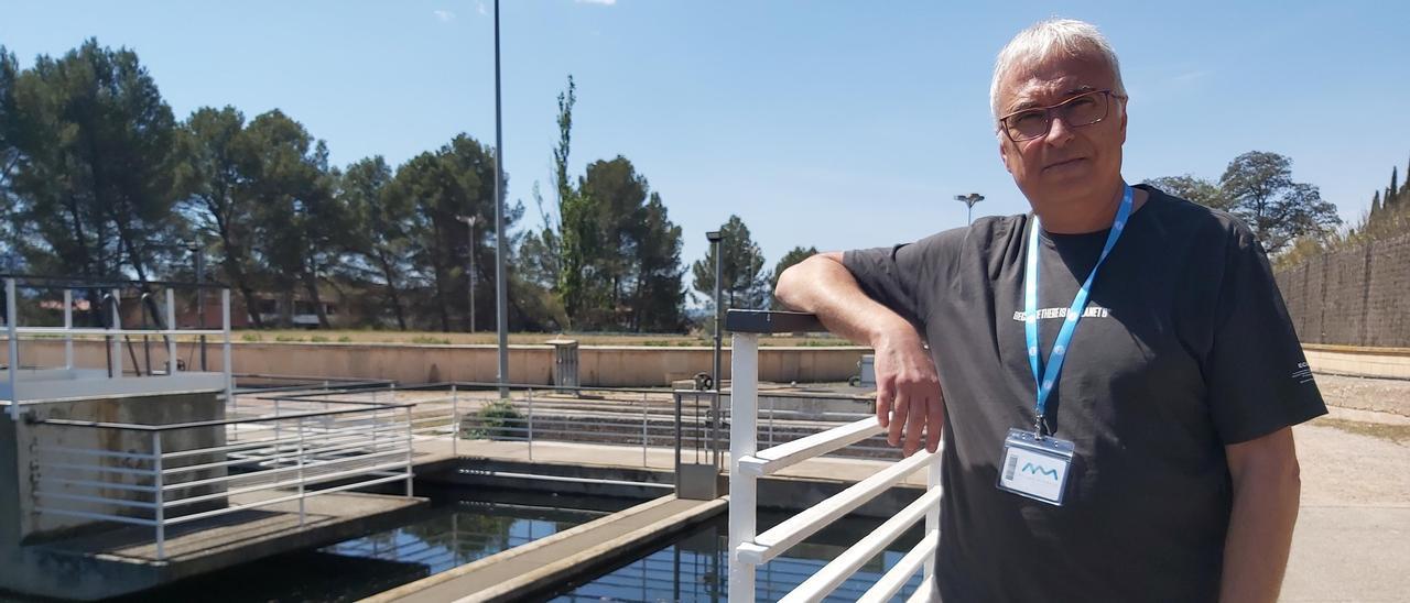 David Güell, director d'explotació d'Aigües de Manresa, a la planta potabilitzadora