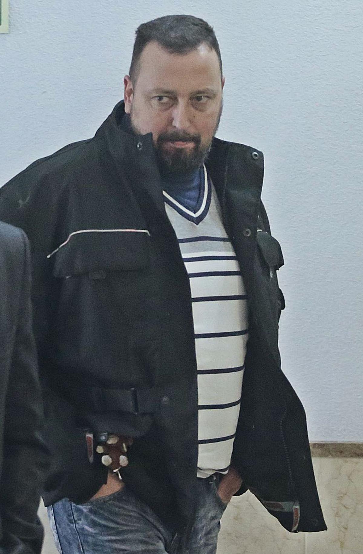 Daniel Montesinos, cuando fue a declarar.