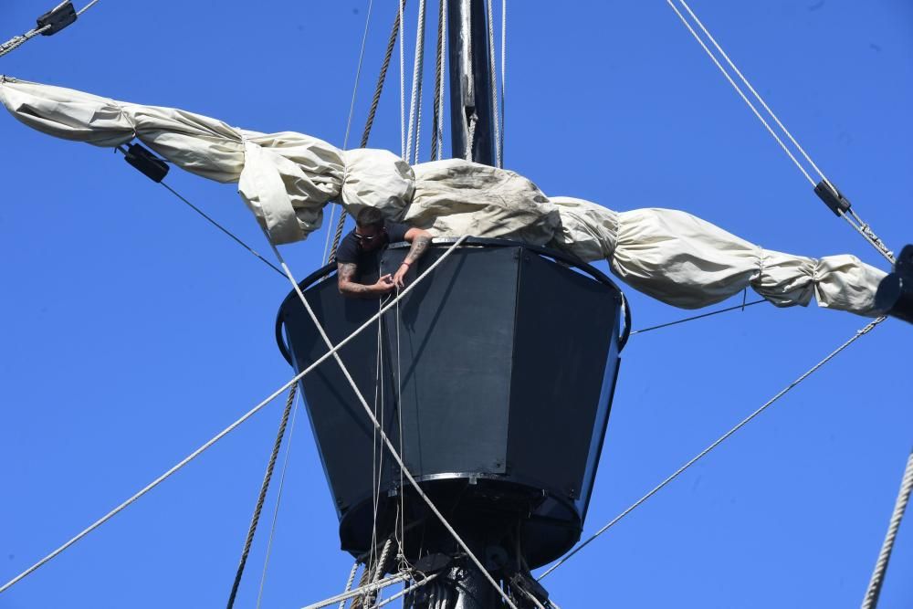 Réplicas de navíos históricos, en A Coruña