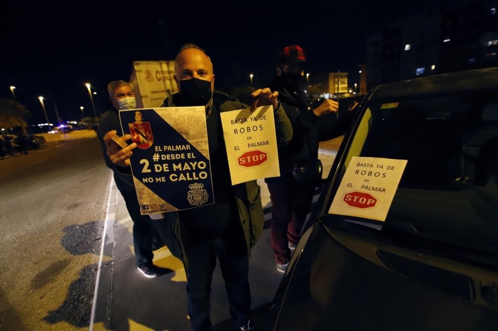 Protesta contra los robos en El Palmar