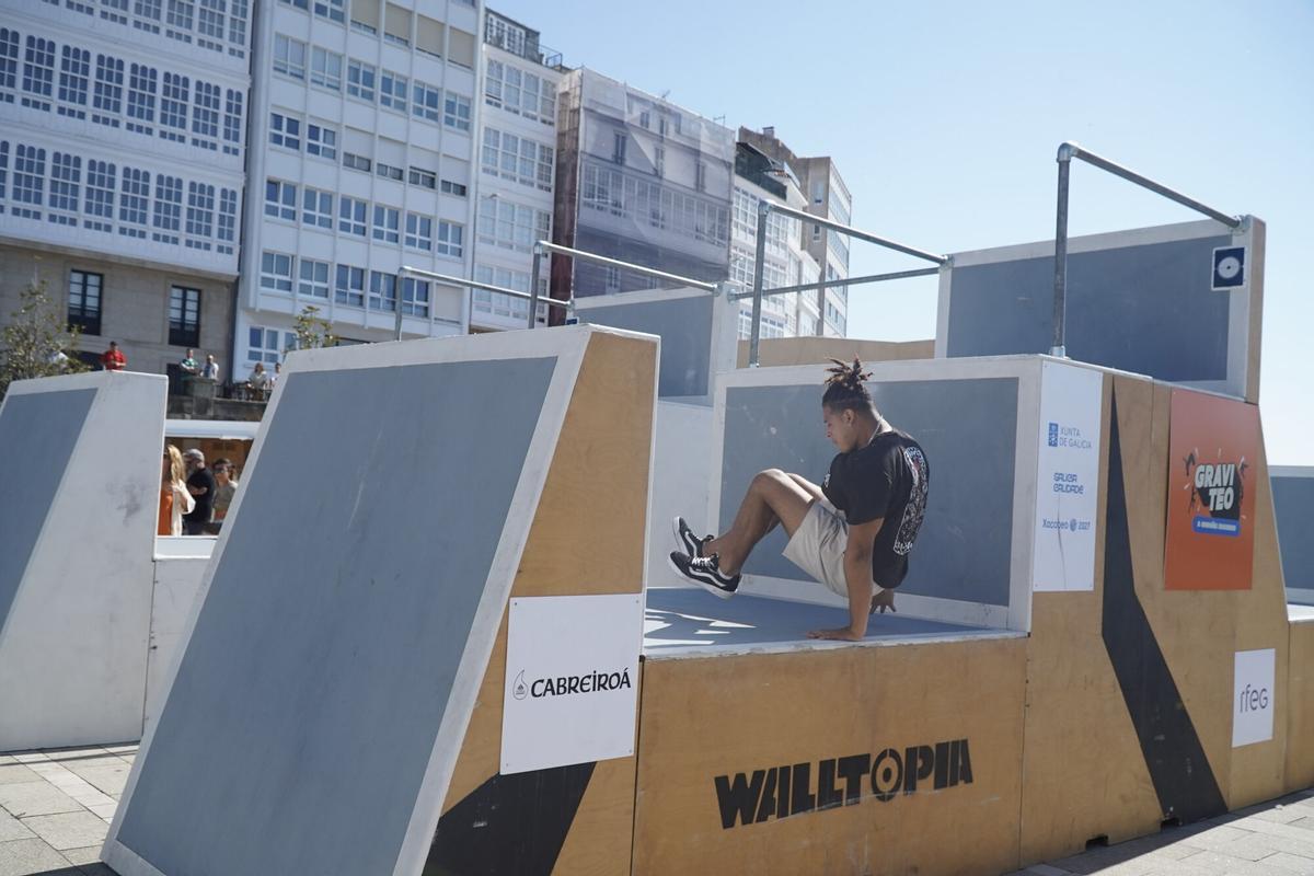 Finales de Freestyle de parkour de GRAVITEO A Coruña Xacobeo