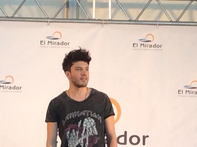 Blas Cantó, en el Centro Comercial El Mirador