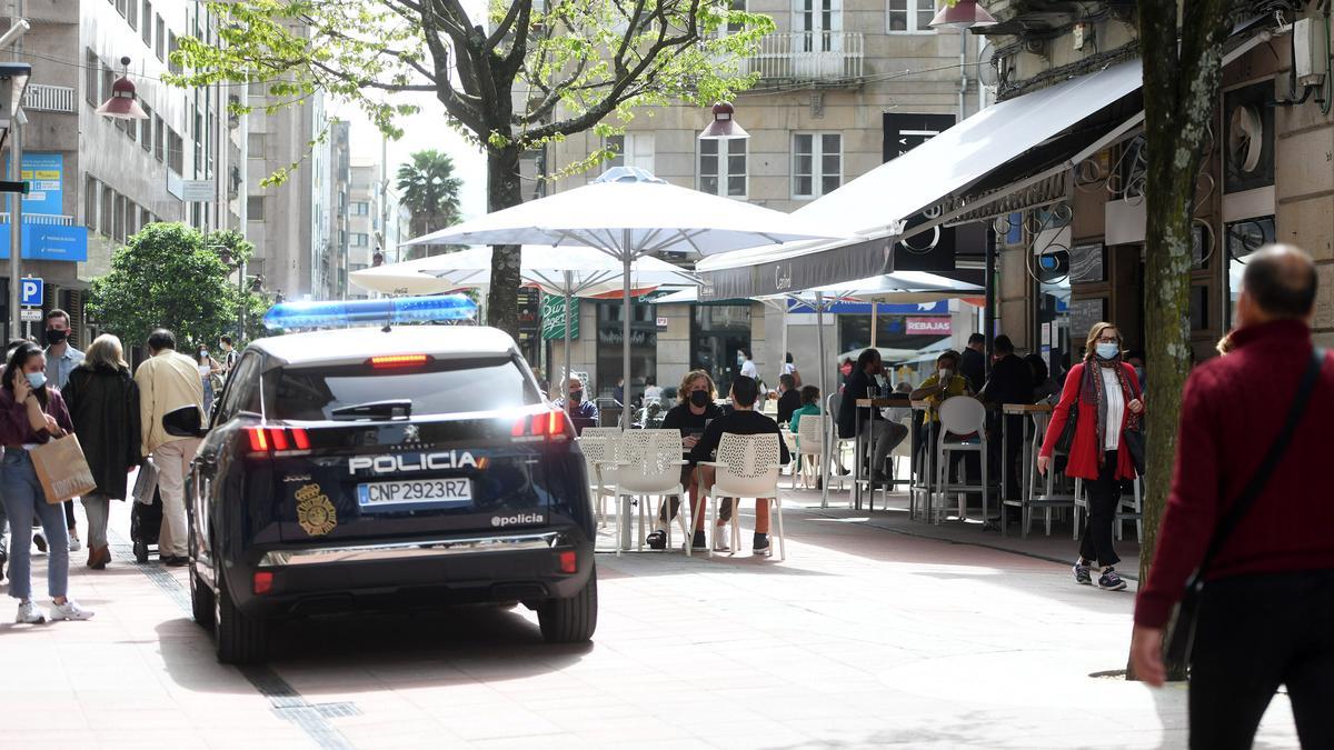 Un coche patrulla de la Policía Nacional