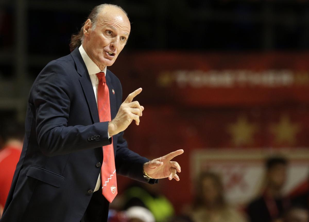 Dusko Ivanovic, entrenador del Estrella Roja de Belgrado