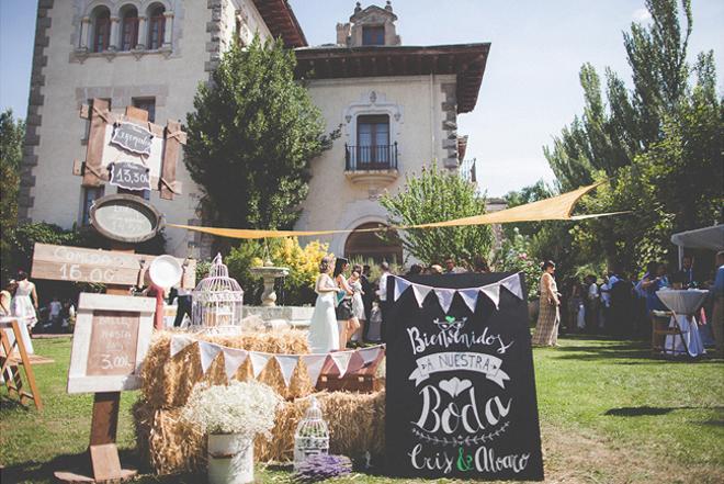 Cómo decorar el jardín del hotel en tu boda: Sin Hache y Con Be