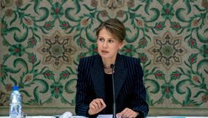 FILE PHOTO: Asma al-Assad, esposa del presidente sirio Bashar al-Asad. 