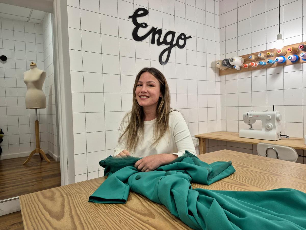 María Engo en su atelier de la calle Virgen de la Soledad