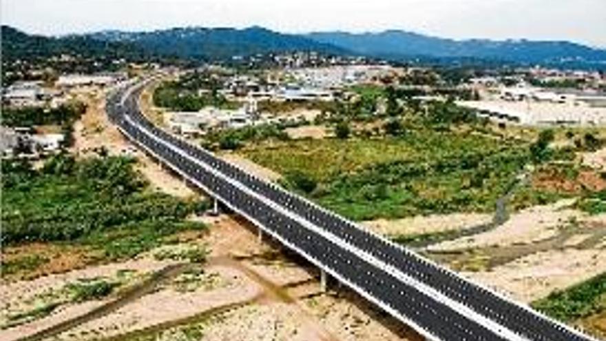 Una imatge d&#039;arxiu del viaducte de la C-32 entre Tordera i Palafolls.