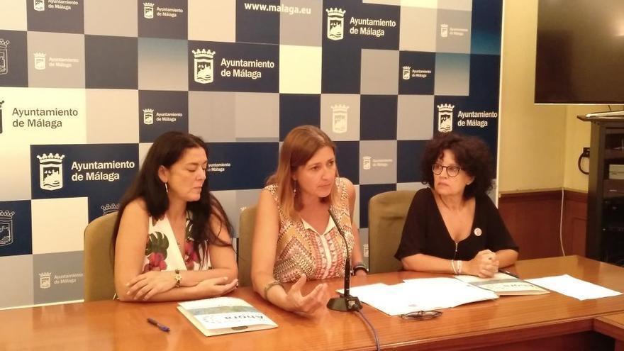 Rosa Galindo, Ysabel Torralbo e Isabel Jiménez hoy en rueda de prensa.