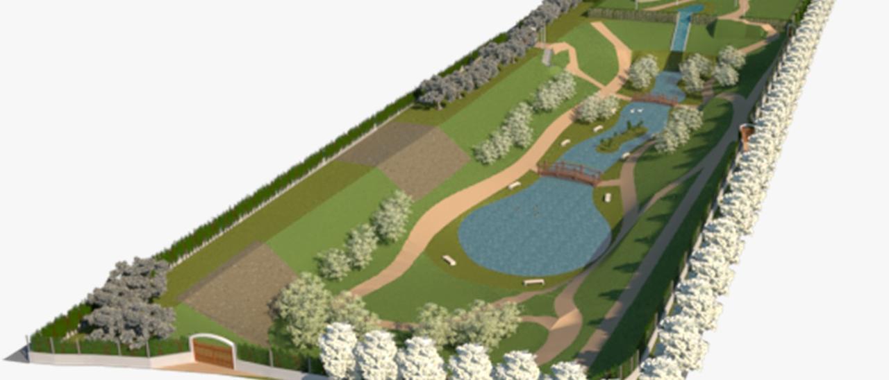 Recreación de cómo será el parque inundable de Vía Parque