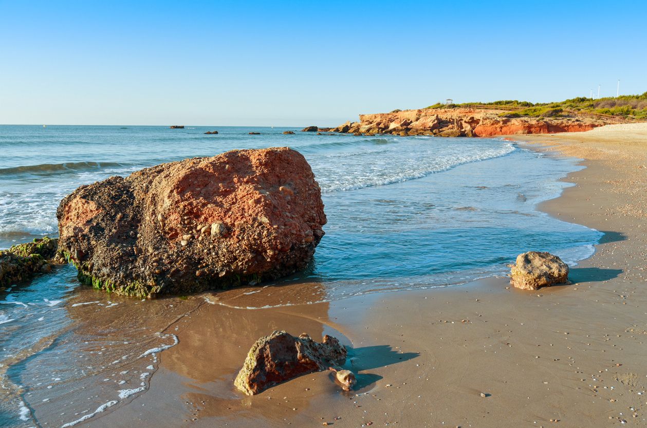 Playa del Moro en Alcossebre, España.