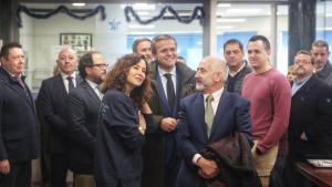 La presidenta de la Comunidad de Madrid, Isabel Díaz Ayuso, en la Asociación Gremial de Auto-Taxi de Madrid este 26 de diciembre