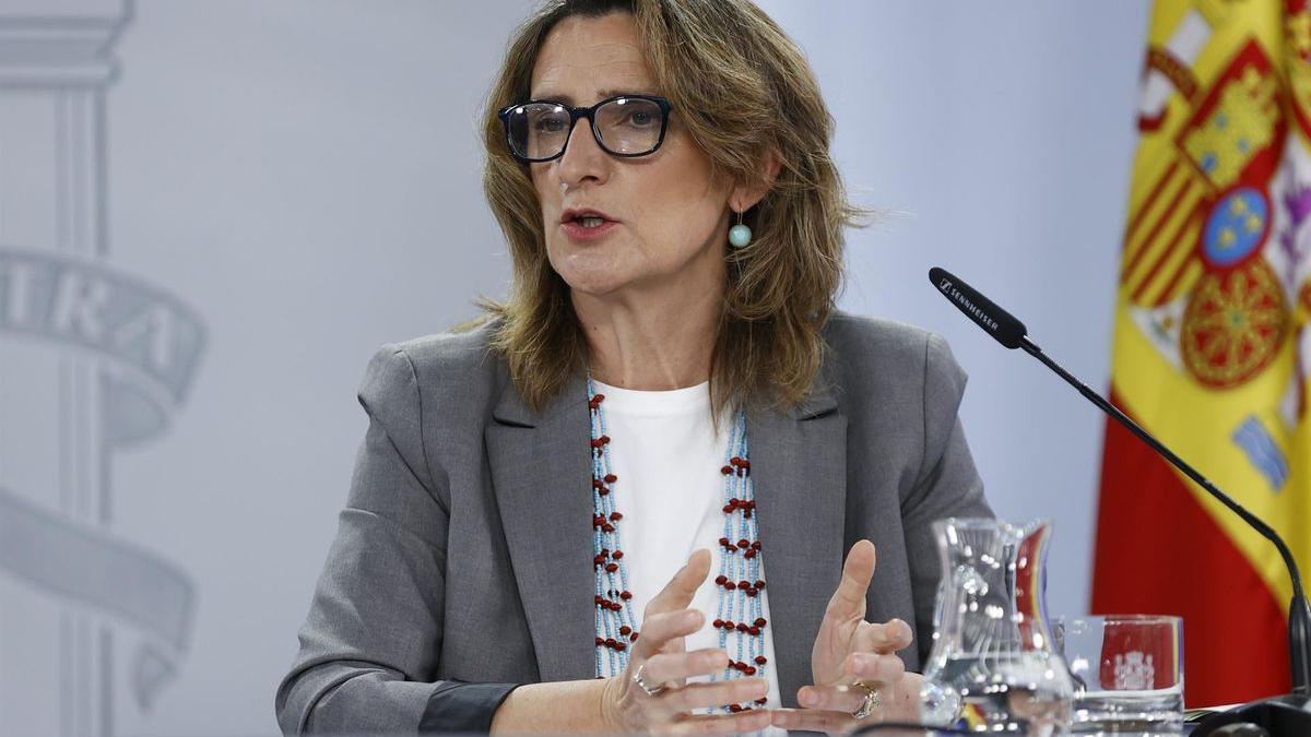 La vicepresidenta del Gobierno y ministra para la Transición Ecológica, Teresa Ribera.