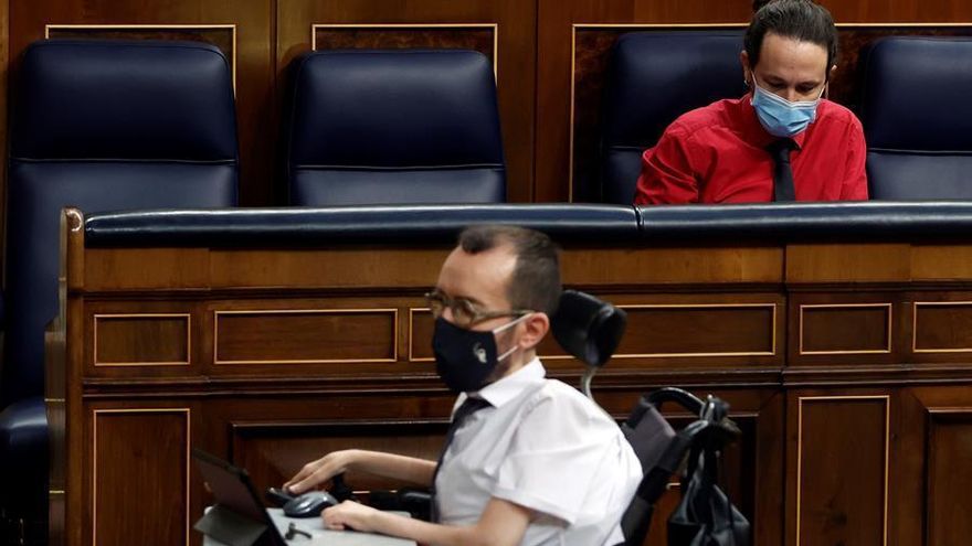 Iglesias arremete contra el eslogan del PP en Madrid: 'Comunismo o libertad'