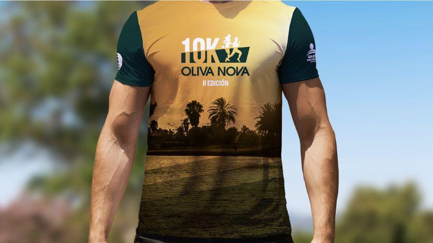 Así será la camiseta de la II 10 K Oliva Nova.