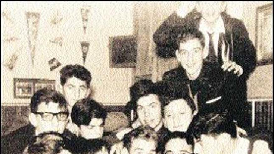 Alumnos de la vieja Escuela de Aprendices, en 1963.