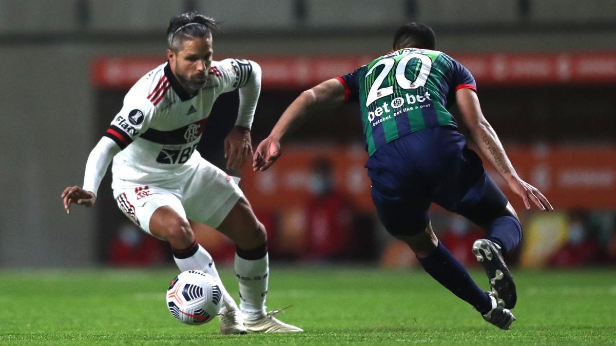 Diego Ribas, durante un partido con el Flamengo