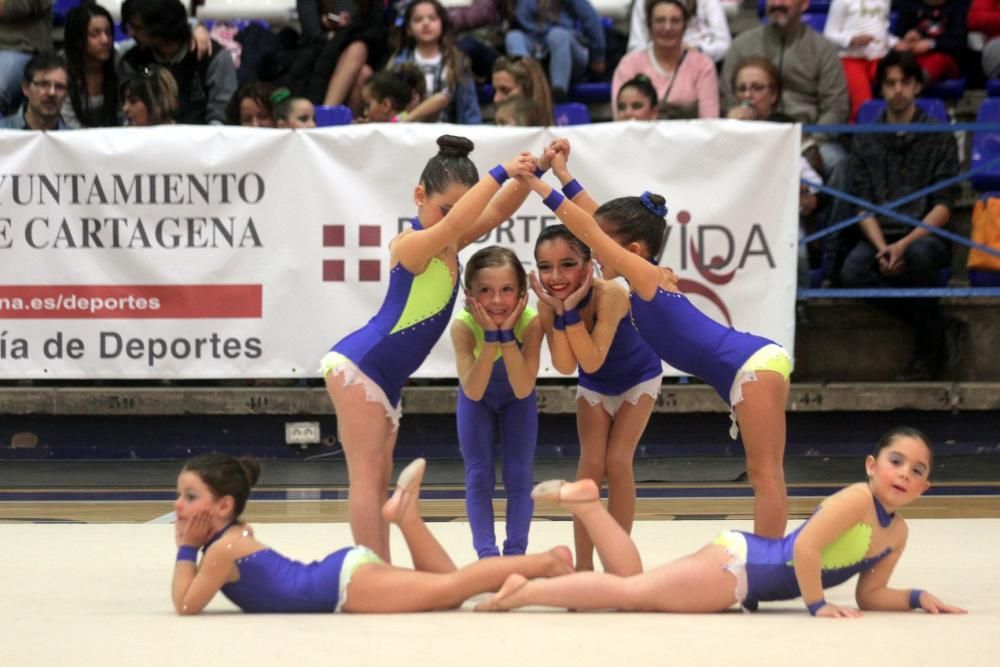 Cartagena celebra la primera jornada de la competición escolar de gimnasia rítmica con más de 1.000 participantes