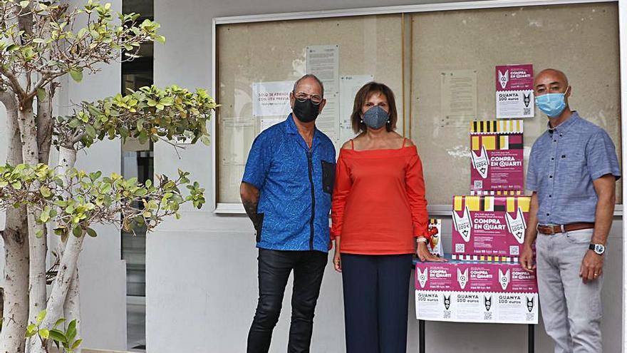 La alcaldesa Carmen Martínez durante la campaña.