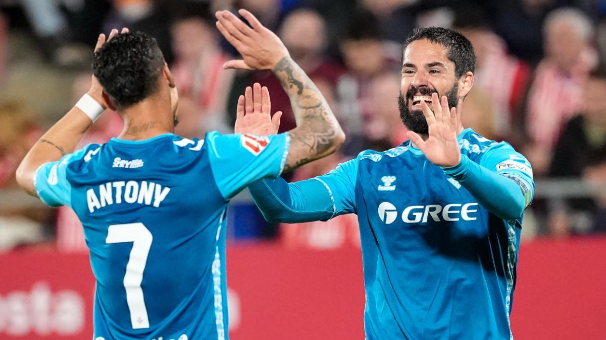 Antony e Isco, felicidad total en el Real Betis