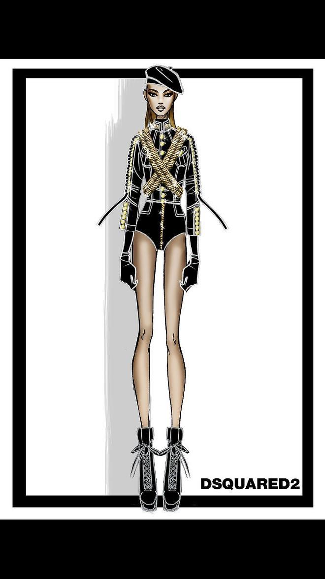 Diseño de Dsquared2 para Beyoncé