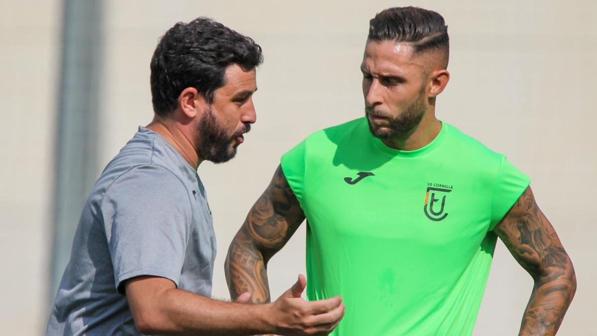 El jugador, ya entrenando con Ignasi Senabre