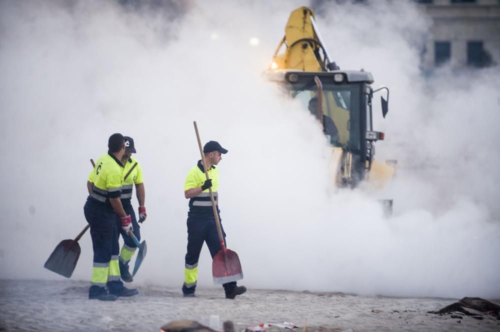 Así transcurrió la noche y amanecieron las playas