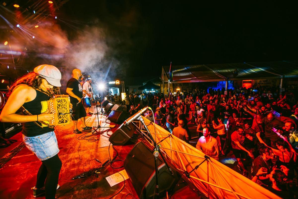 Uno de los conciertos del Zarréu Fest.