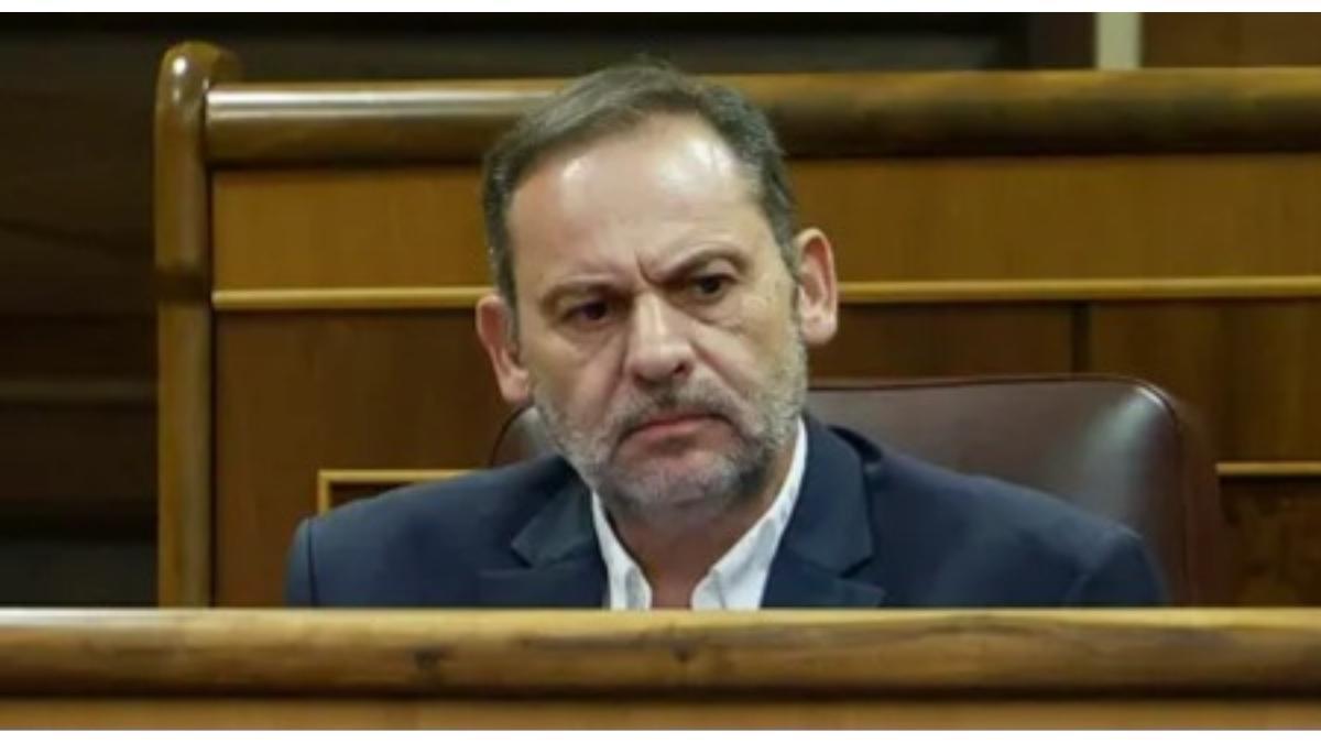 José Luis Abalos en su escaño