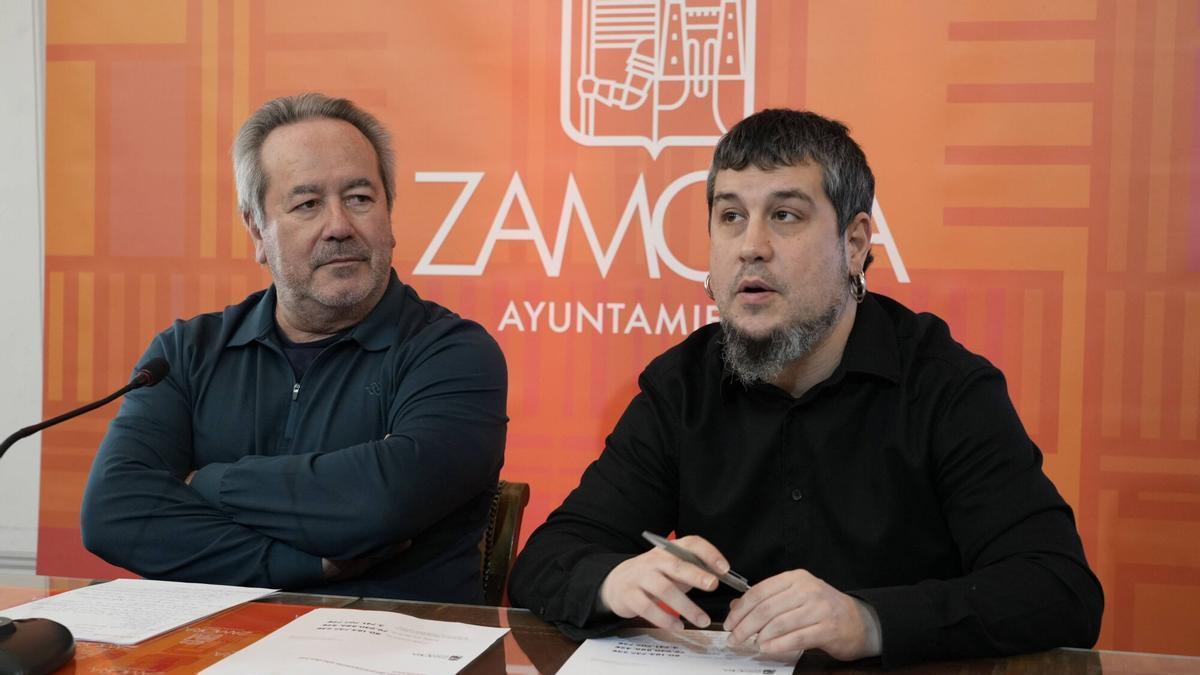 Francisco Guarido y Diego Bernardo en la presentación de la liquidación presupuestaria.