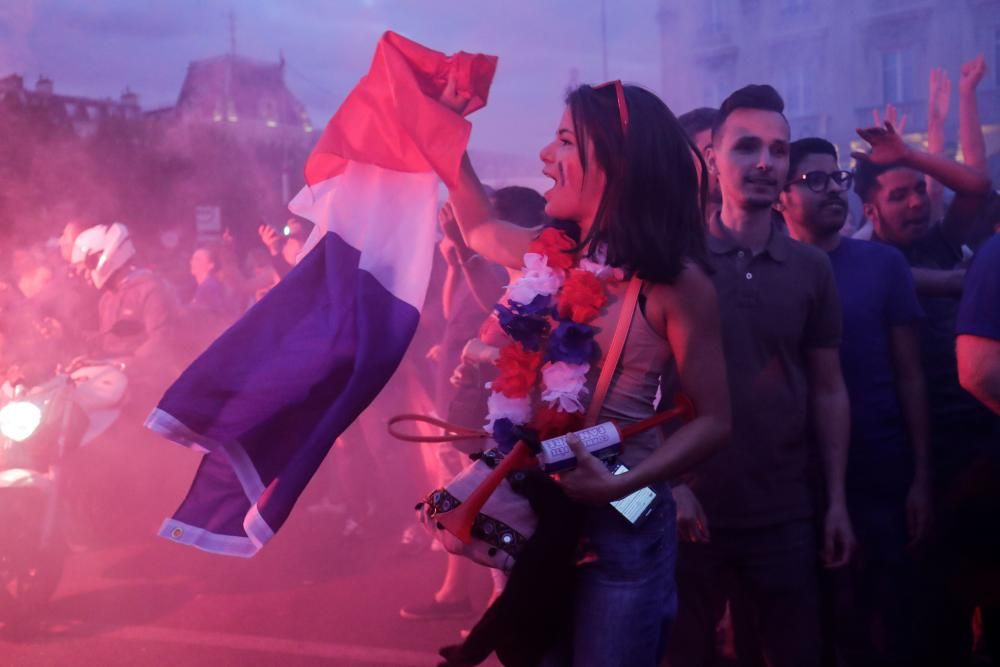 Celebraciones por el pase de Francia a la final